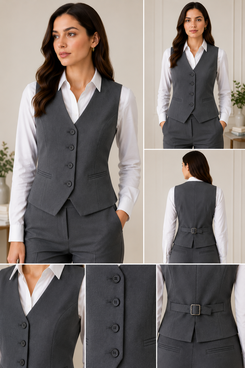 Polished Gray Business Attire